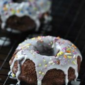 Baked Zucchini Chocolate Donuts, GF